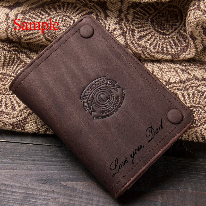 Custom Laser Engraving Service for Wallets Personalized Logo Text DIY