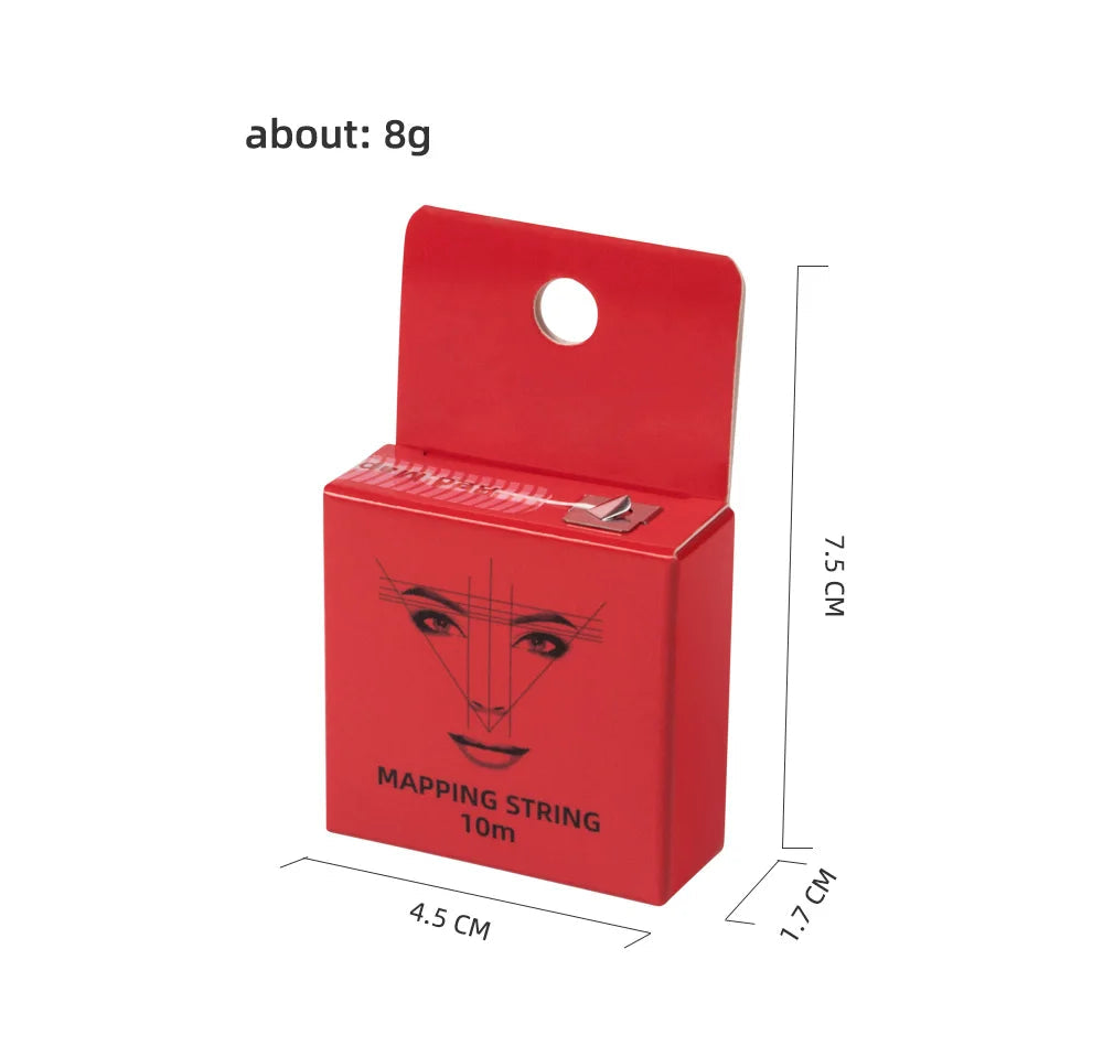 10m Eyebrow Mapping Thread Pre-Inked Microblading PMU Marker String