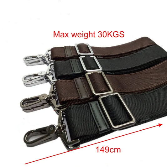 38mm Heavy-Duty Nylon Shoulder Strap 30kg Hook for Men Bags & Briefcases